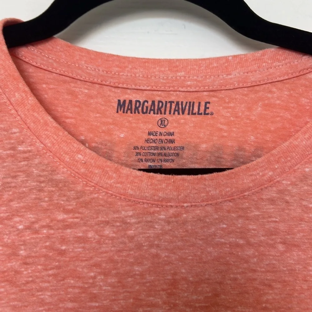Margaritaville Men's Coral Short Sleeve Tee - Picture 3 of 4